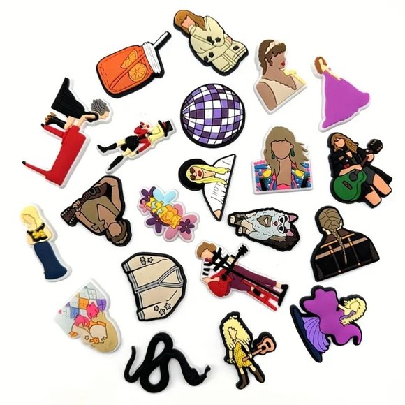 *NEW - 29 pcs* CUTE Taylor Swift Eras Movie Tour Shoe Charms for Your Crocs - Picture 2 of 9